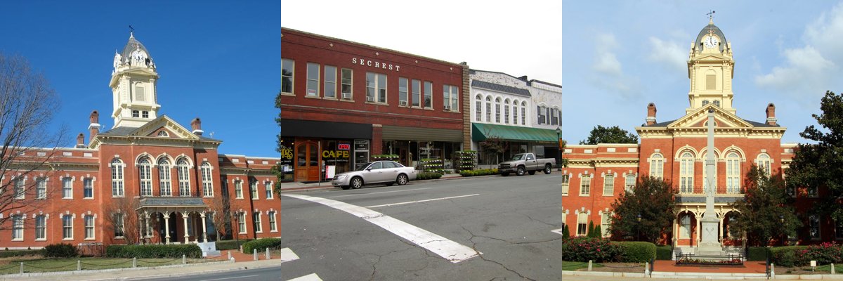 Fotos reales de Indian Trail, NC — Palacio de Justicia de Union County, vecindarios de Indian Trail y hogares locales